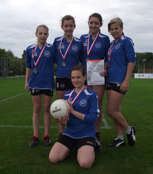 Silbermedaille U14w BM-Feld: Magda, Kathi, Anna, Babsi und Blerina